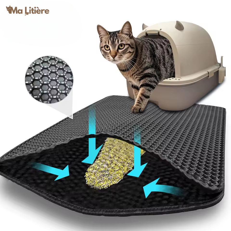 Tapis de litière pour chat